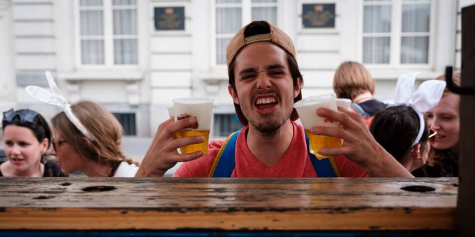 beer bike rental in Brussels